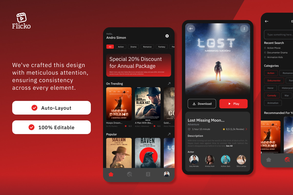 Flicko - Movie Streaming Mobile App Flicko - Movie Streaming Mobile App