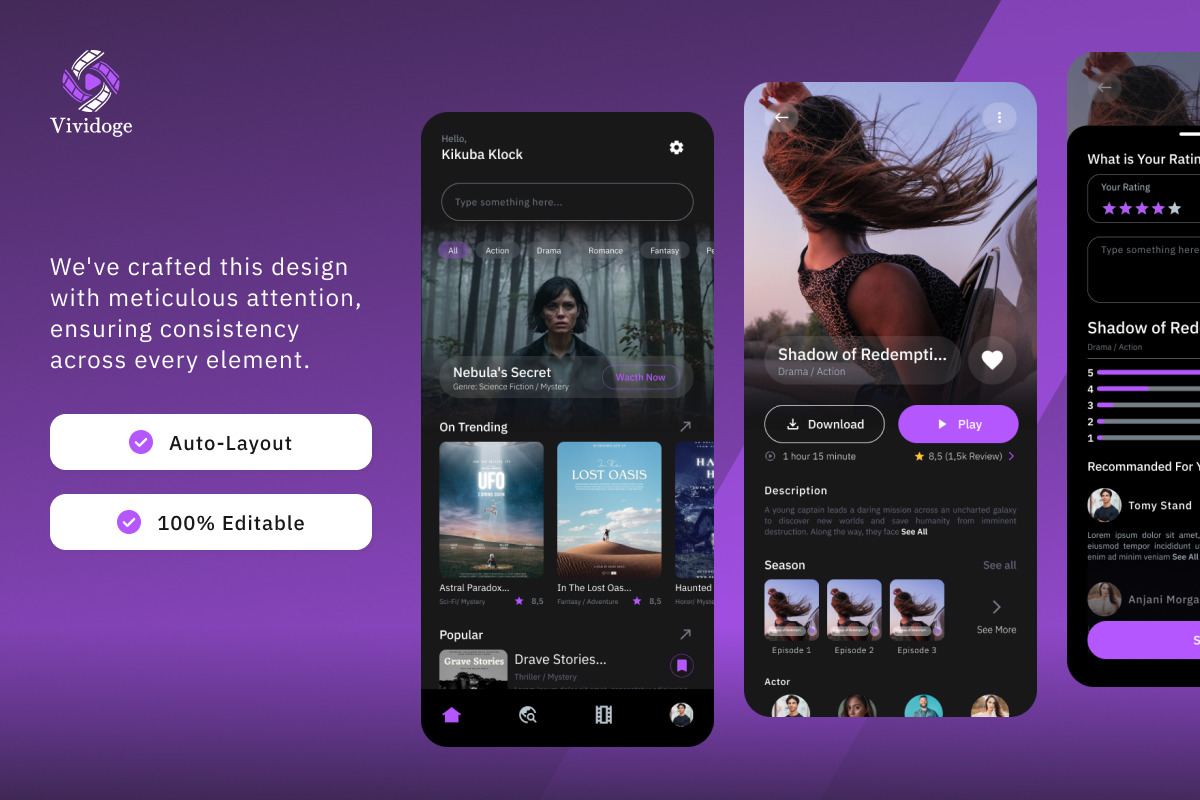 Vividoge - Movie Streaming Mobile App Vividoge - Movie Streaming Mobile App
