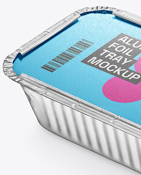 Aluminium Foil Tray Container Mockup