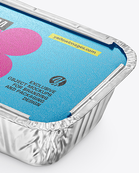 Aluminium Foil Tray Container Mockup