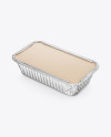 Aluminium Foil Container with Kraft Paper Lid Mockup