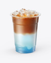 Iced Blue Latte Cup Mockup