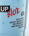 Iced Blue Milk Tea Cup Mockup
