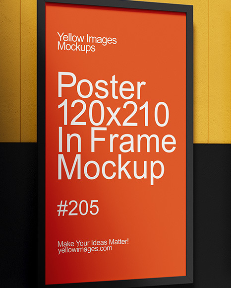 Two Street Framed Posters on a Wall Mockup