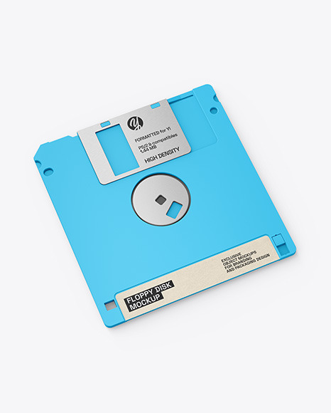 3.5" Floppy Disk Mockup - Blu ray mockup