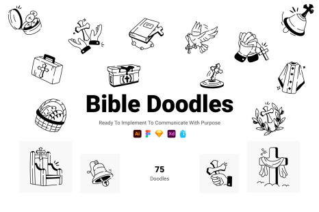 Animated Bible Illustrations - Doodle icons