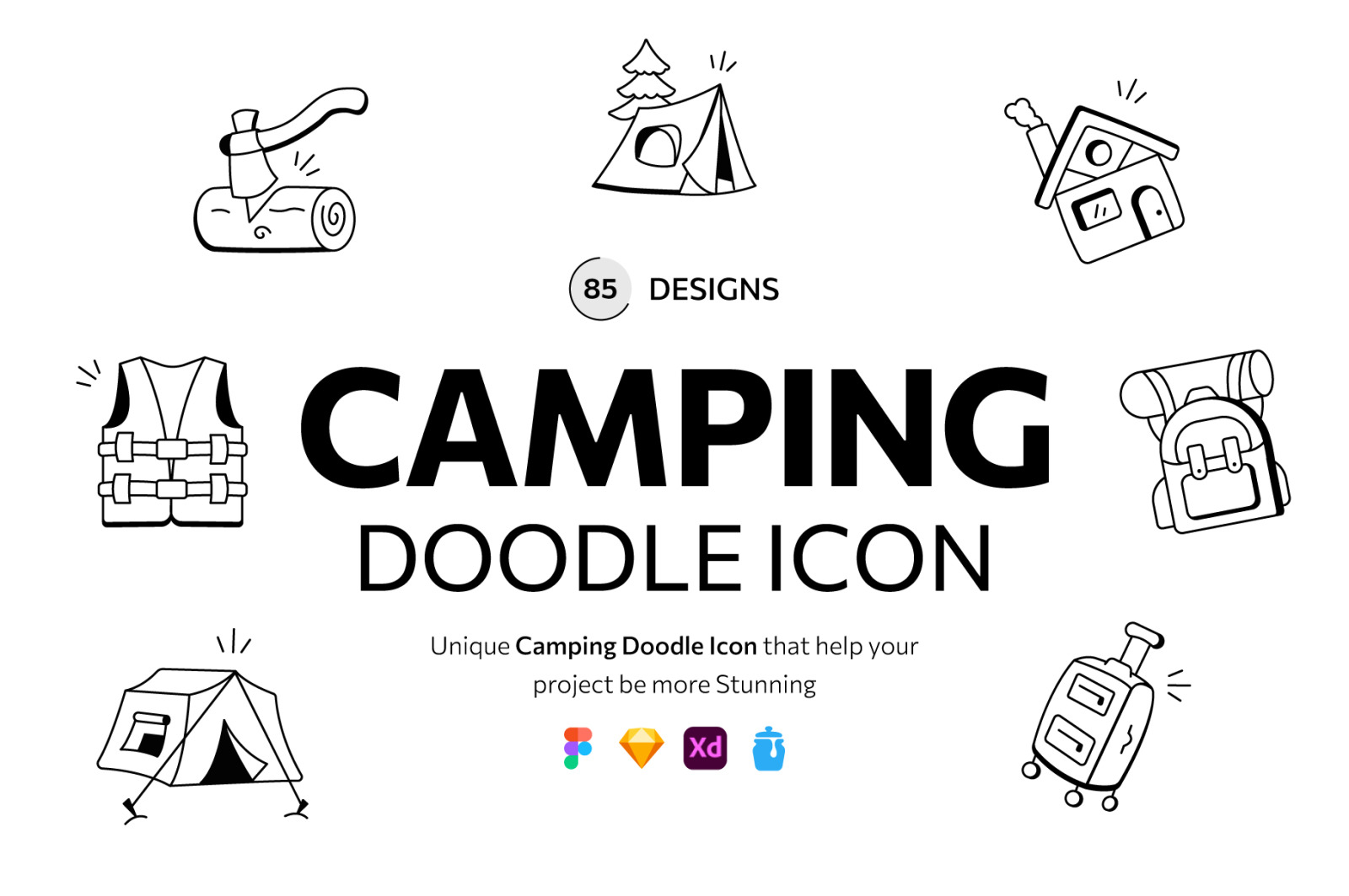 85 Camping Doodles