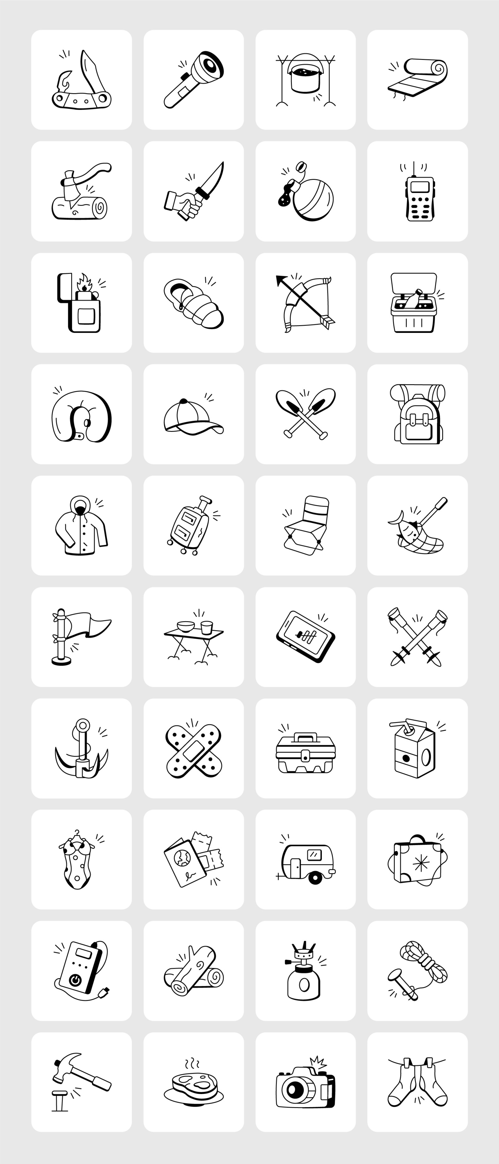 85 Camping Doodles