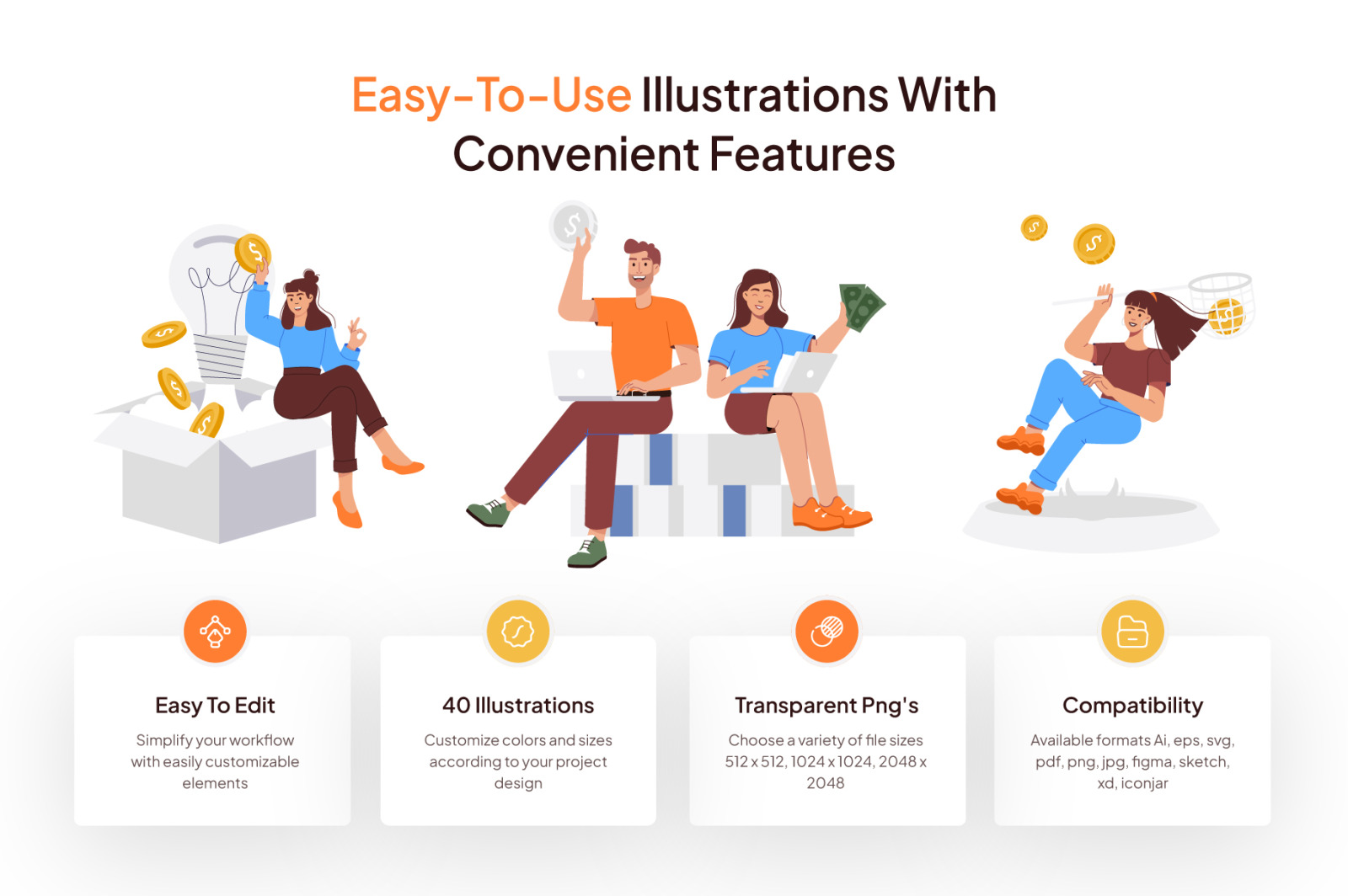 Crowdfunding Illustration Set Crowdfunding Illustration Set