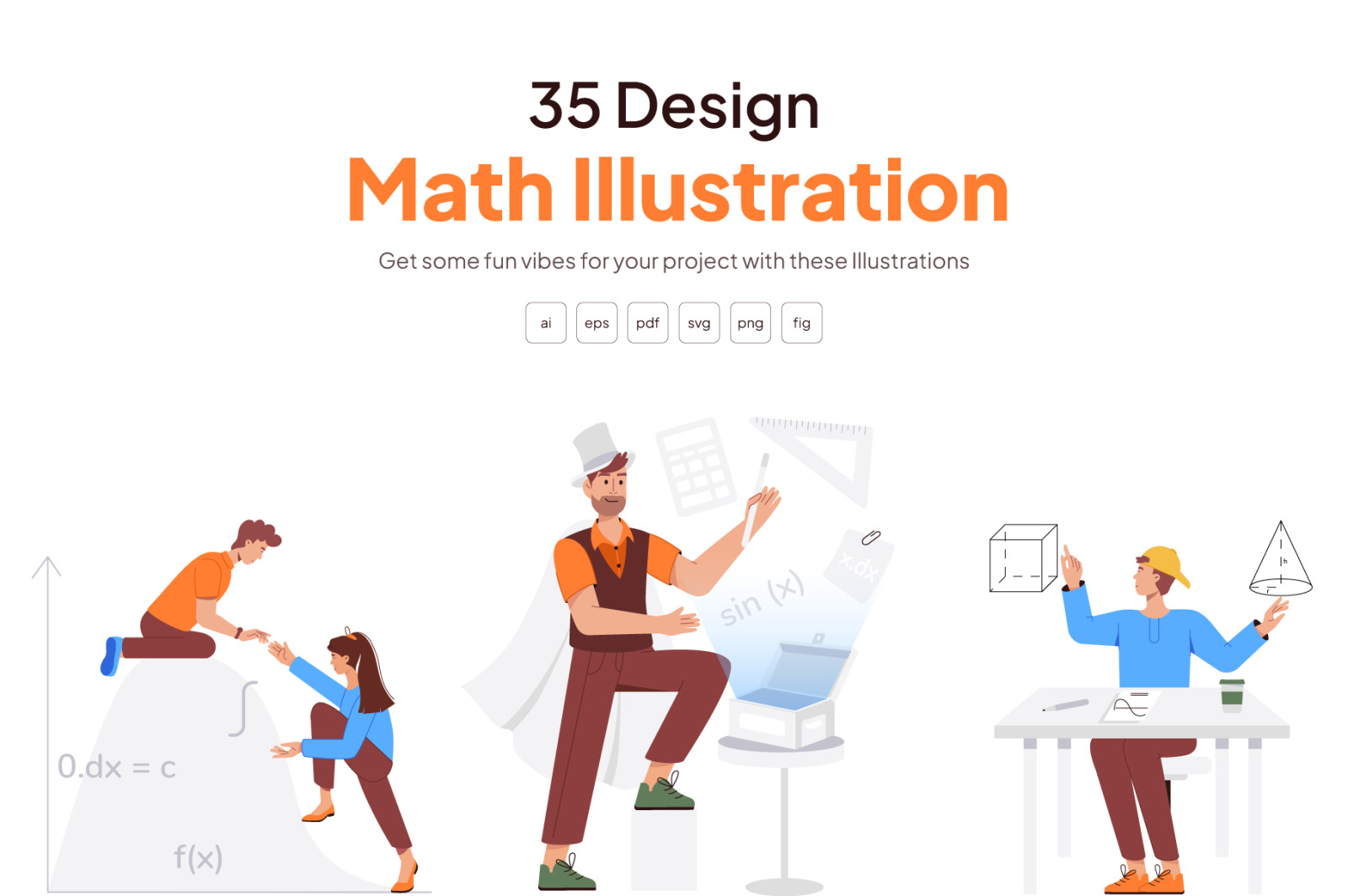 Math Vector Illustration Set Math Vector Illustration Set