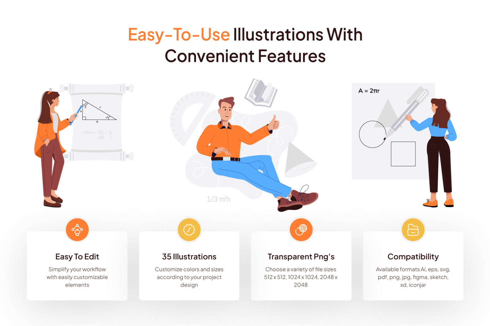 Math Vector Illustration Set Math Vector Illustration Set