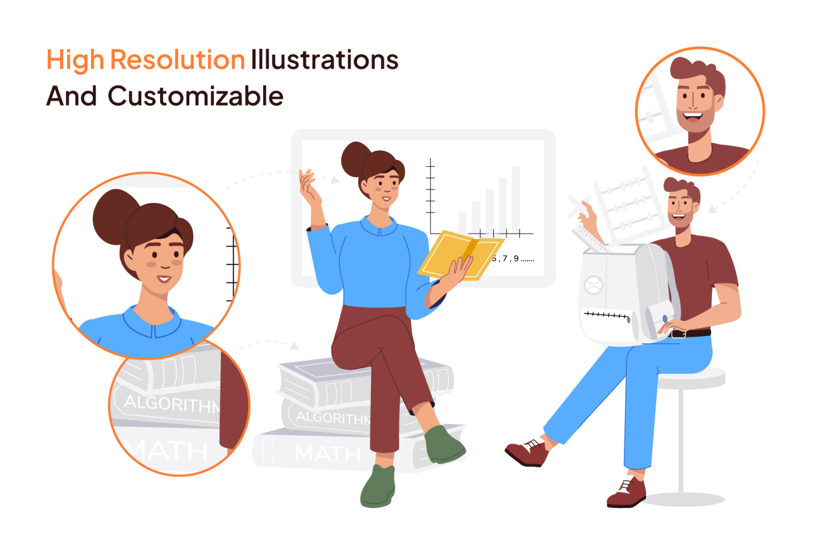 Math Vector Illustration Set Math Vector Illustration Set