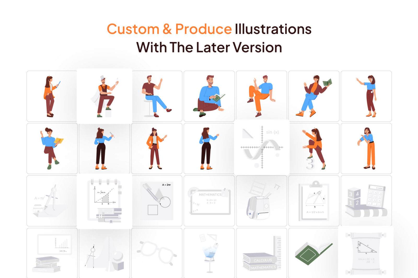 Math Vector Illustration Set Math Vector Illustration Set