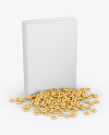 Box With Cereal Mockup