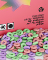 Box With Cereal Mockup