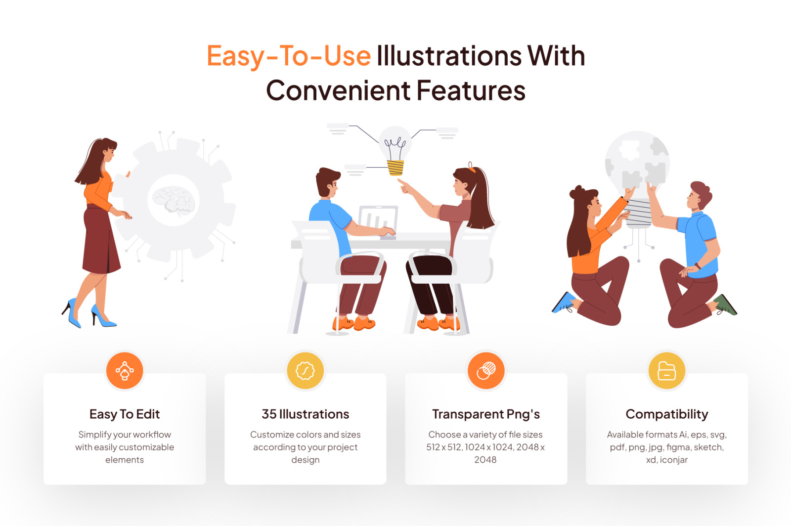 Analysis Vector Illustration Set Analysis Vector Illustration Set
