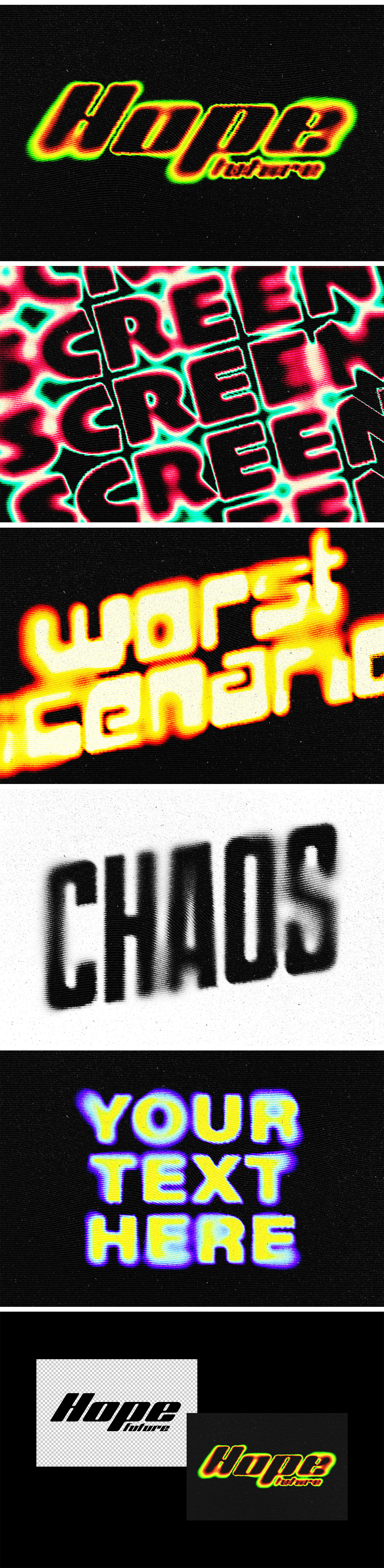 Wave Halftone Text Effect Wave Halftone Text Effect