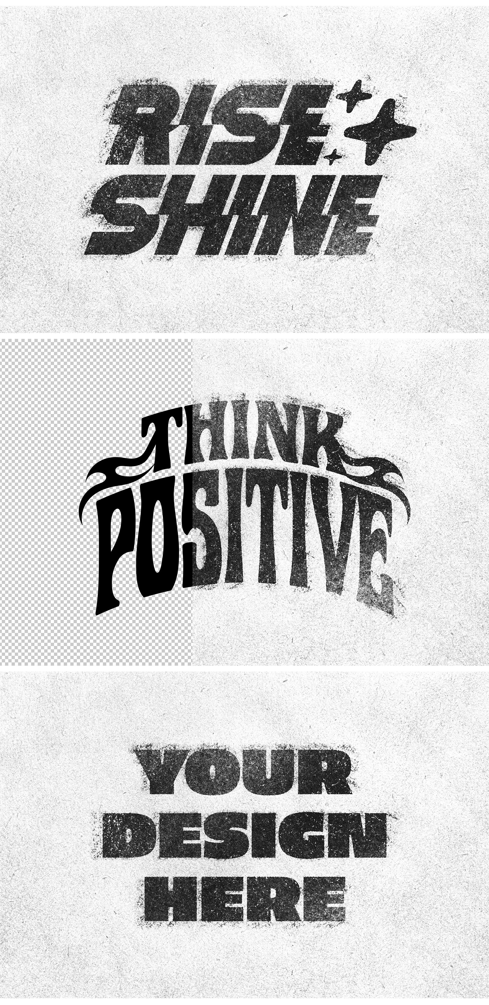 Bad Print Smudges Text & Logos Effect Bad Print Smudges Text & Logos Effect