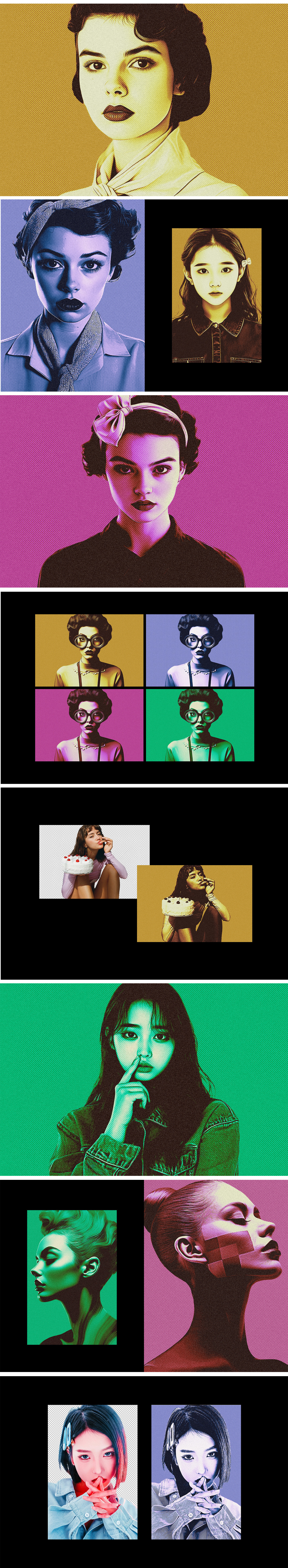 Pop Art Duotone Photo Effect Pop Art Duotone Photo Effect