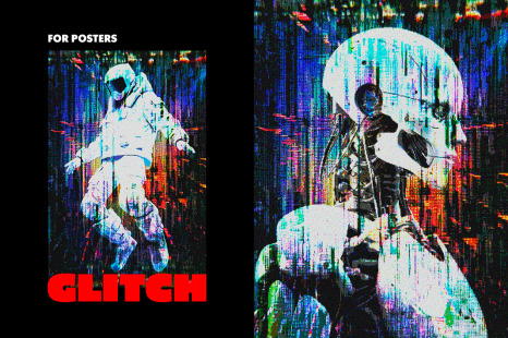 Glitch Pixels Screen Photo Effect - Glitched