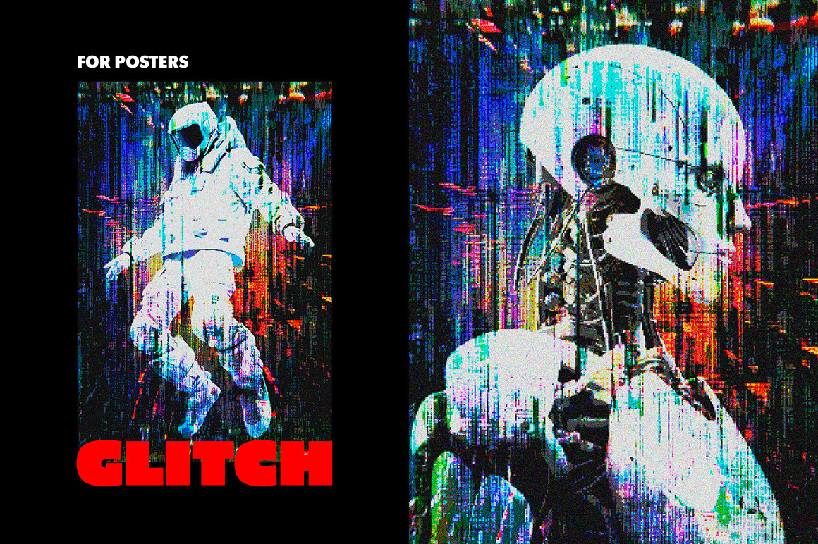 Glitch Pixels Screen Photo Effect Glitch Pixels Screen Photo Effect