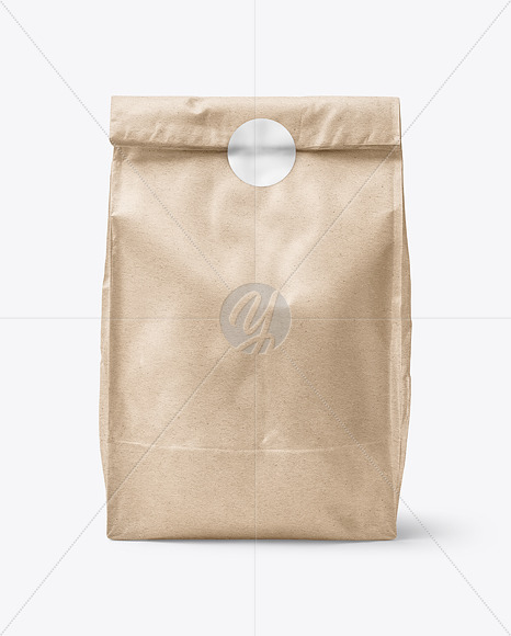 Kraft Paper Takeaway Food Bag Mockup
