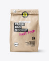 Kraft Paper Takeaway Food Bag Mockup