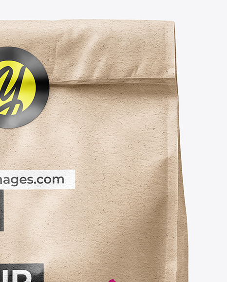 Kraft Paper Takeaway Food Bag Mockup
