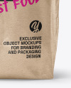 Kraft Paper Takeaway Food Bag Mockup