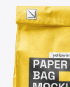 Kraft Paper Takeaway Food Bag Mockup