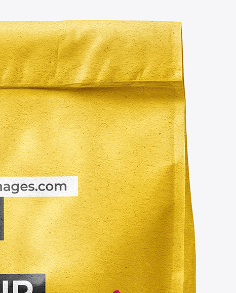 Kraft Paper Takeaway Food Bag Mockup