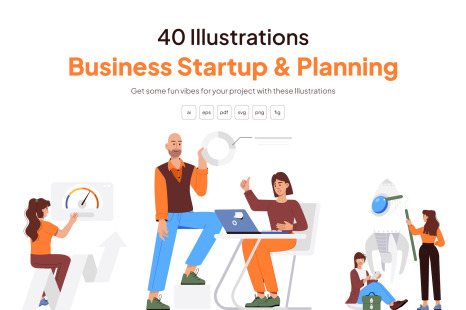 Business Startup and Planning Illustrations - Design