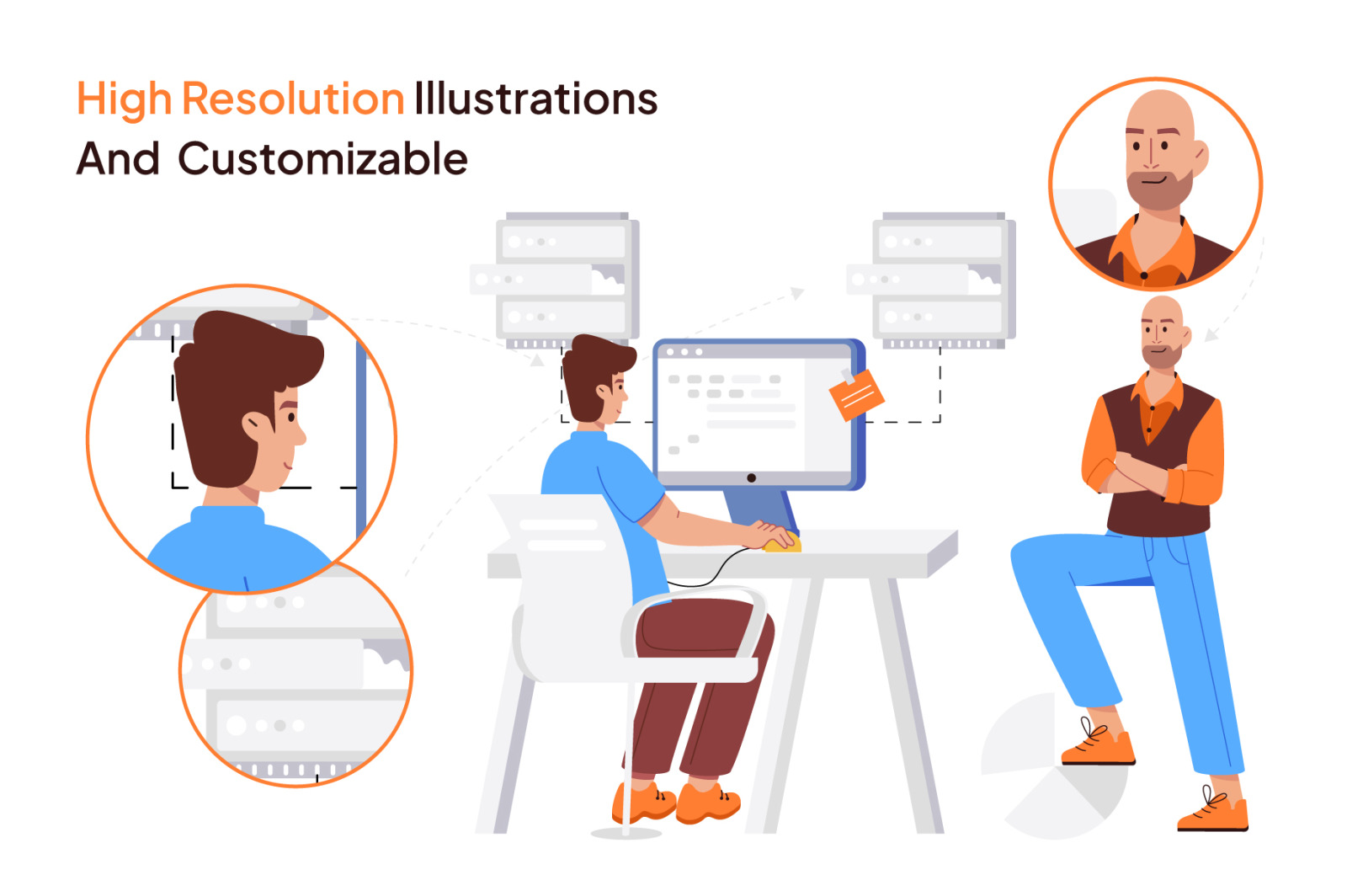 Data Vector Illustration Set Data Vector Illustration Set