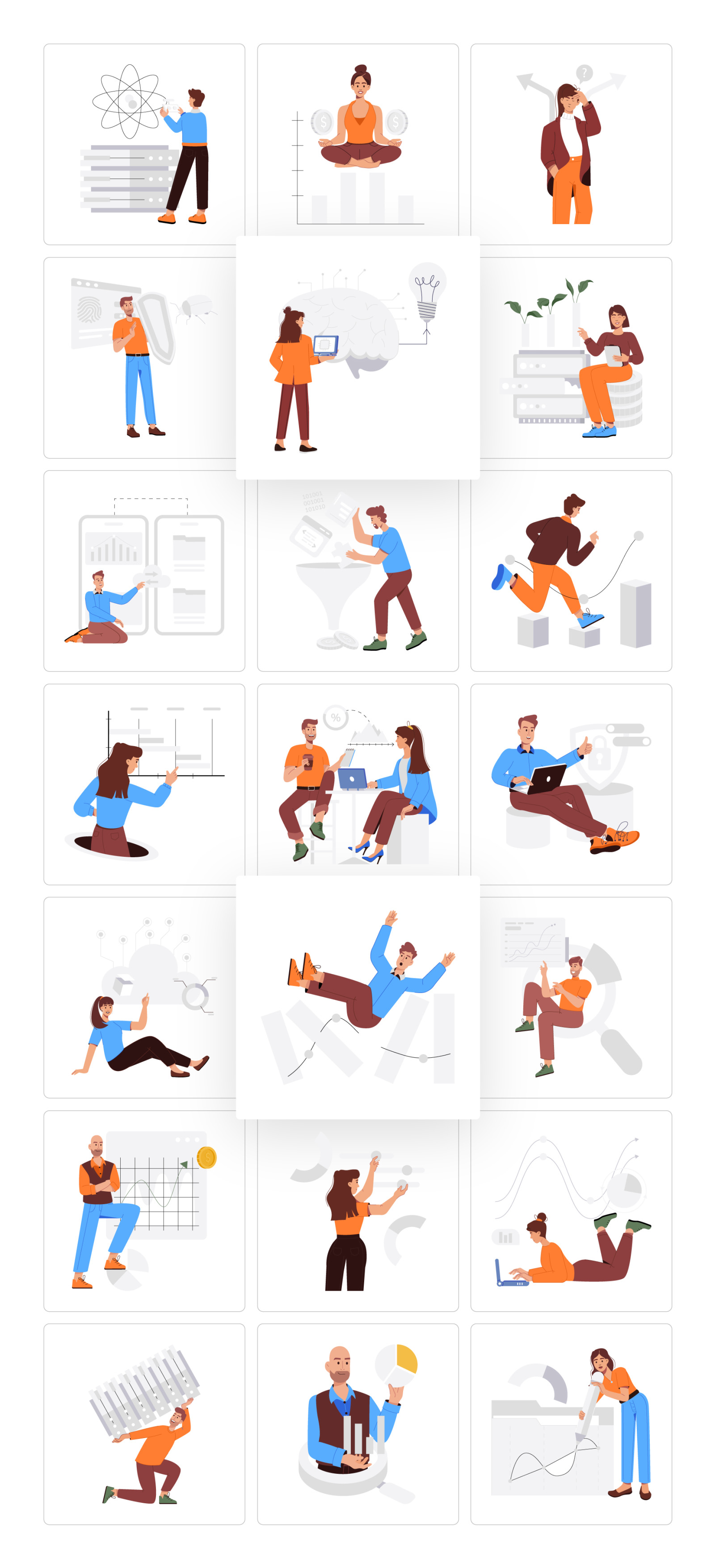 Data Vector Illustration Set Data Vector Illustration Set