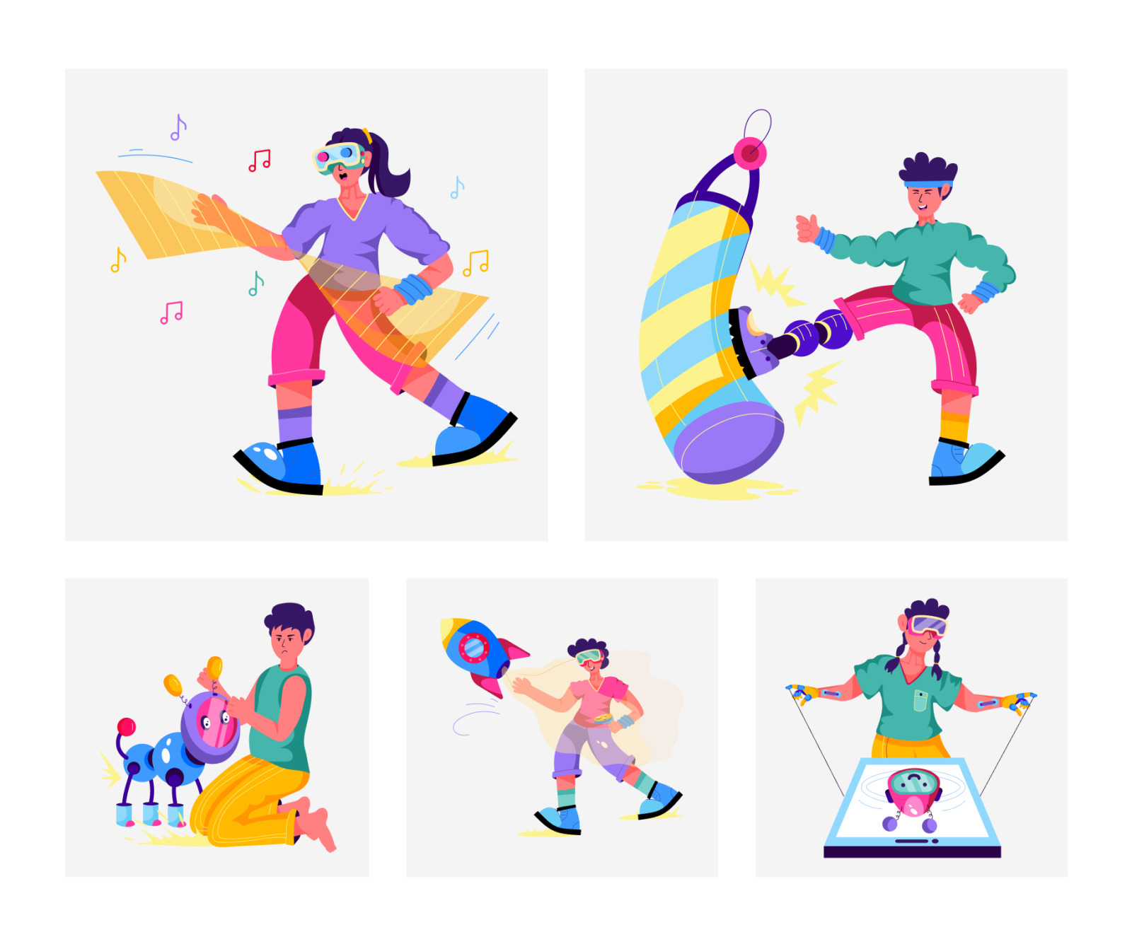 Technology Illustration Set Technology Illustration Set