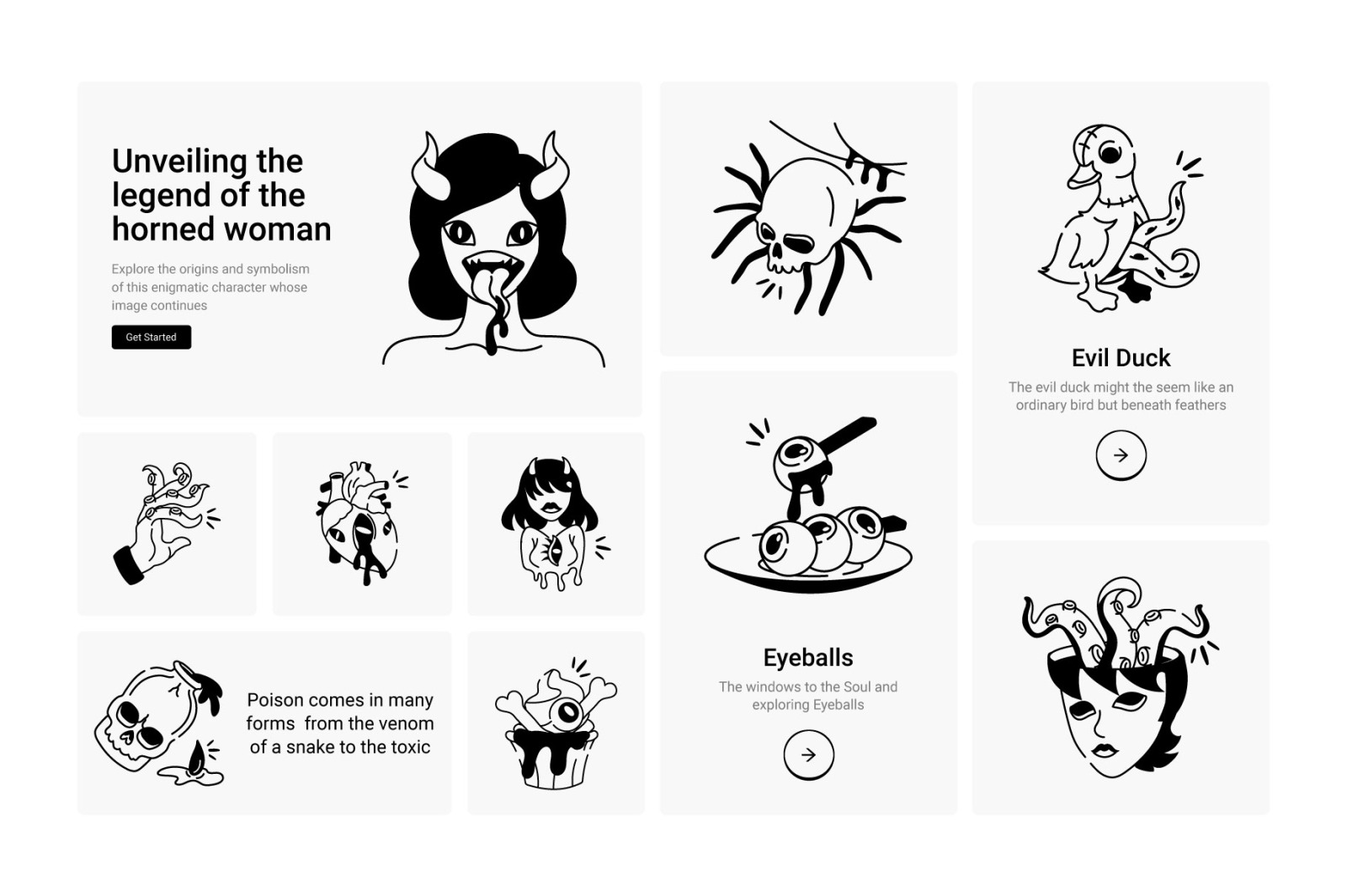 Spooky and Scary Doodles Icons Spooky and Scary Doodles Icons