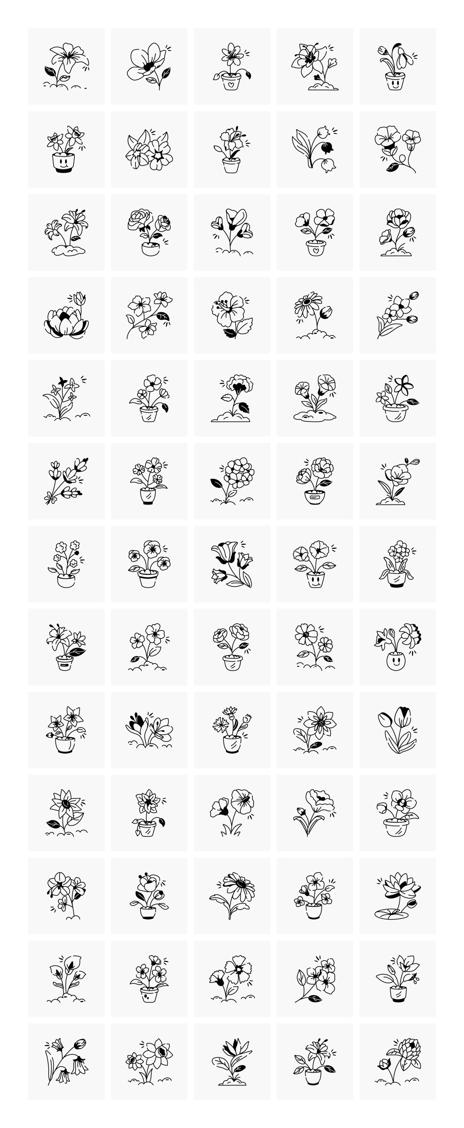 75 Flower Doodles 75 Flower Doodles