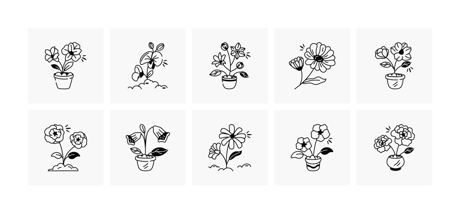 75 Flower Doodles 75 Flower Doodles