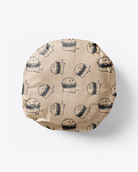 Wrapped Burger Mockup