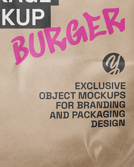 Wrapped Burger Mockup