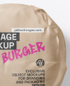 Wrapped Burger Mockup