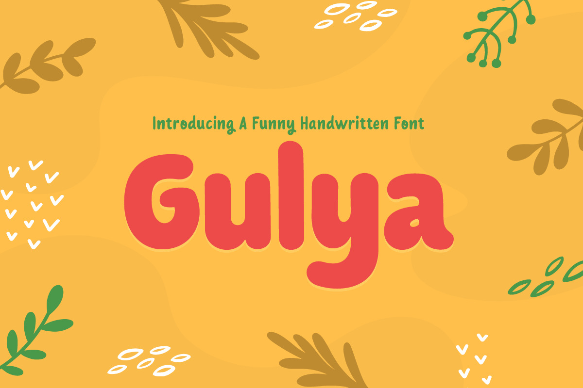 Gulya - Funny Handwriting Kids and Child Game Font Gulya - Funny Handwriting Kids and Child Game Font