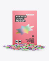 Box With Cereal Mockup