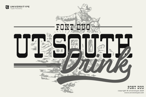 UT South Drink Font Duo - Stylish font