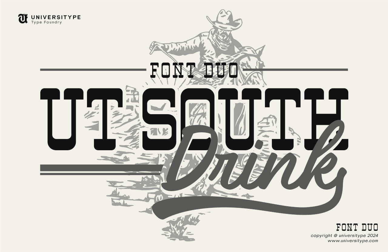 UT South Drink Font Duo UT South Drink Font Duo