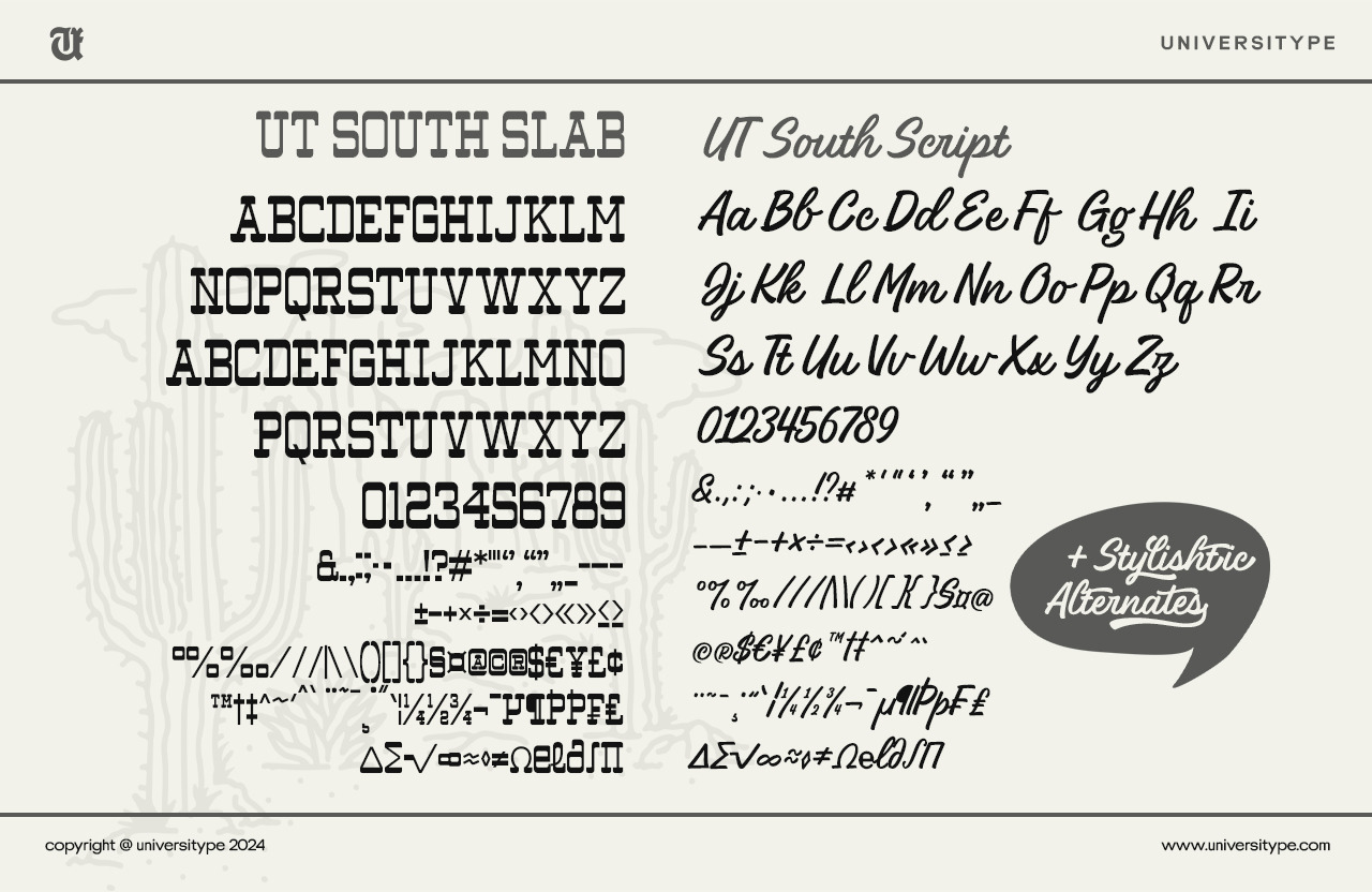 UT South Drink Font Duo UT South Drink Font Duo