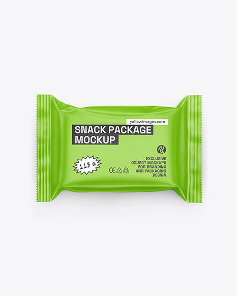 Matte Snack Package Mockup - Digital product mockup