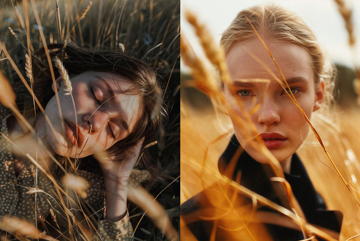 Models in field - 100 images Models in field - 100 images