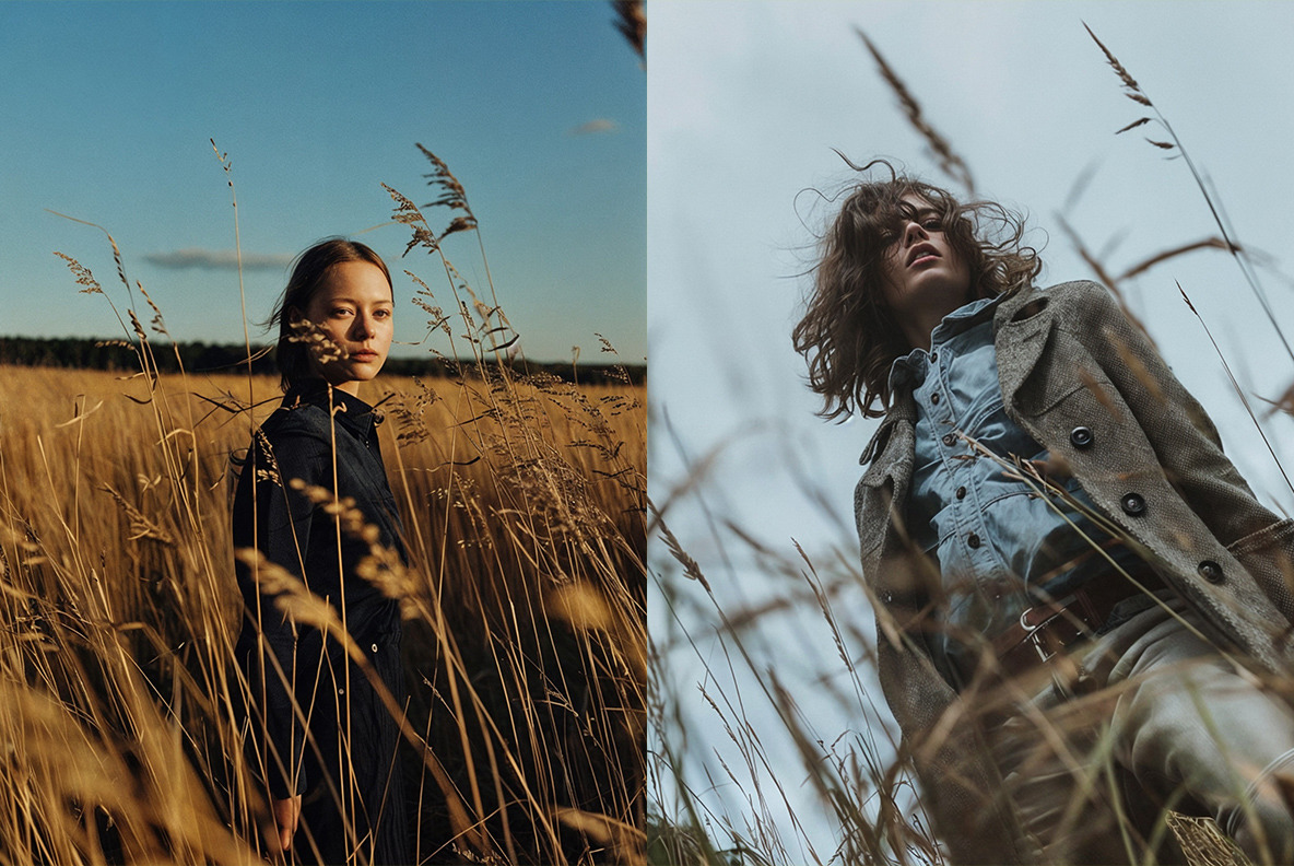 Models in field - 100 images Models in field - 100 images