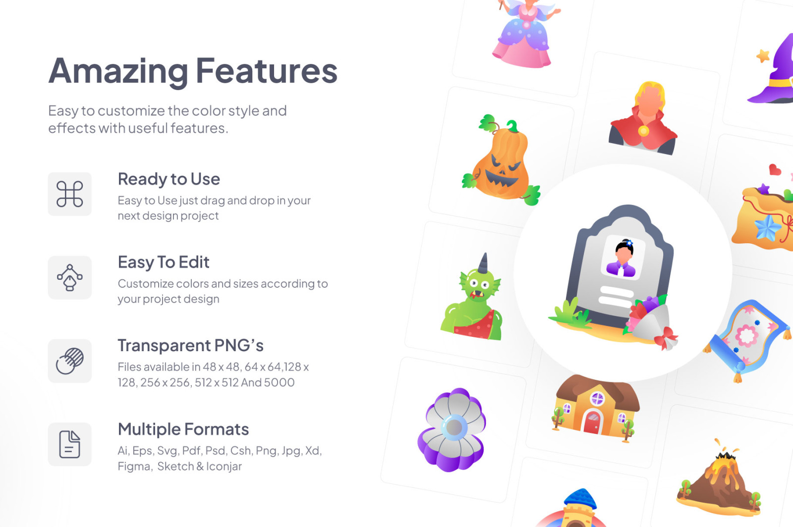 Animated Fairytale Icons